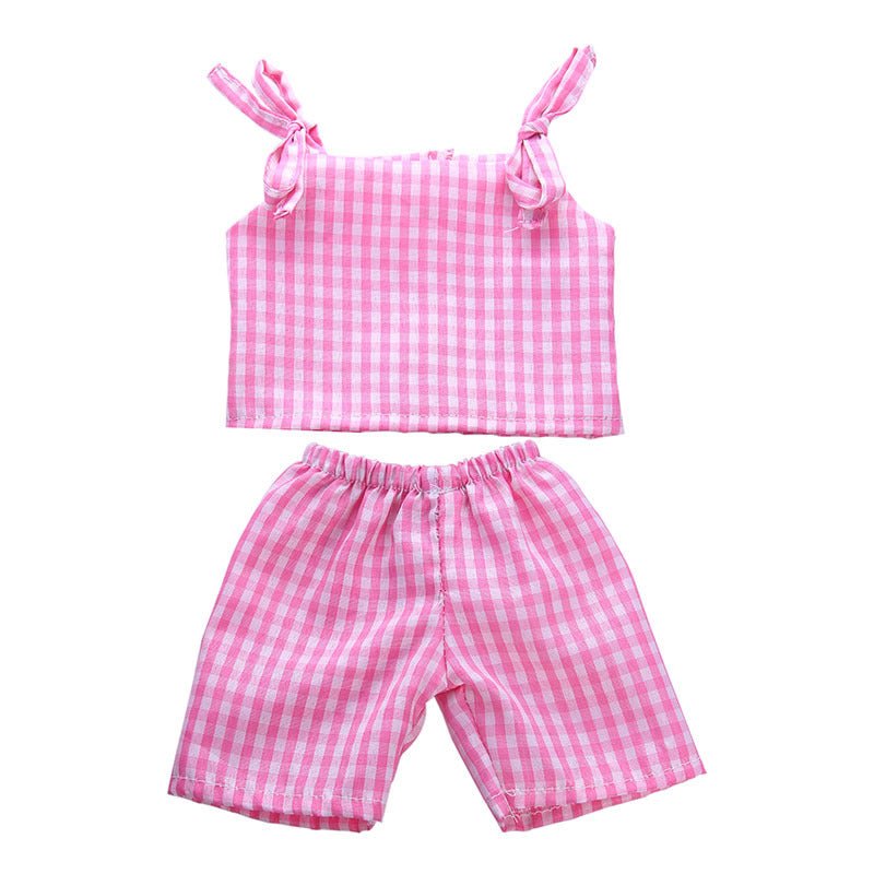 18 Inch American Girl Doll Clothes Suspender Pants Suit - RICALOUX