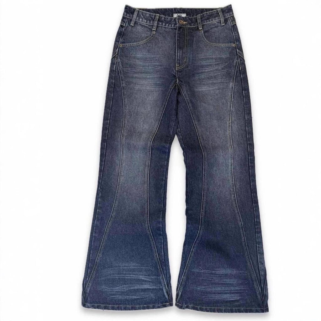 Mens Vintage Washed Distressed Jeans by Ricaloux