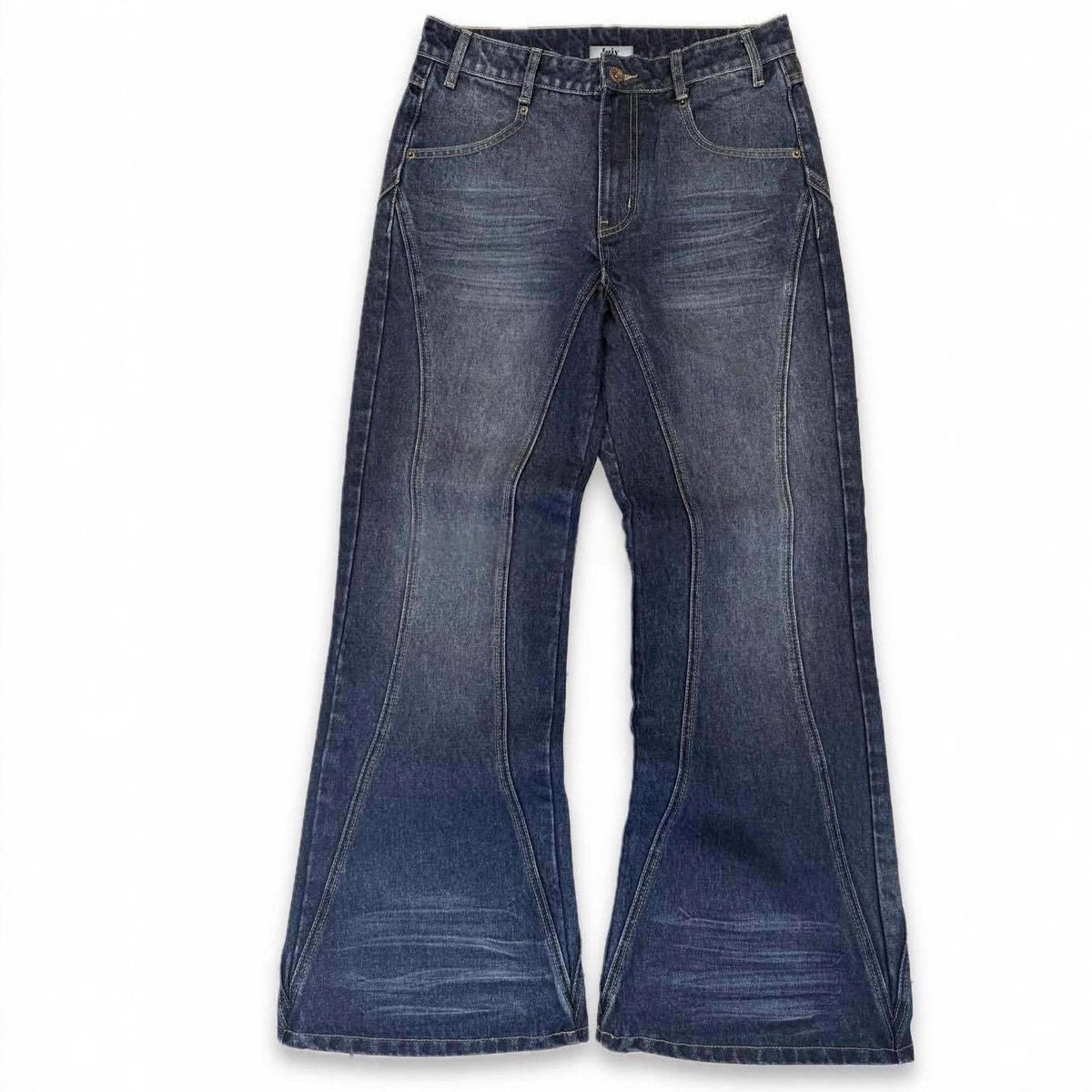 Mens Vintage Washed Distressed Jeans by Ricaloux