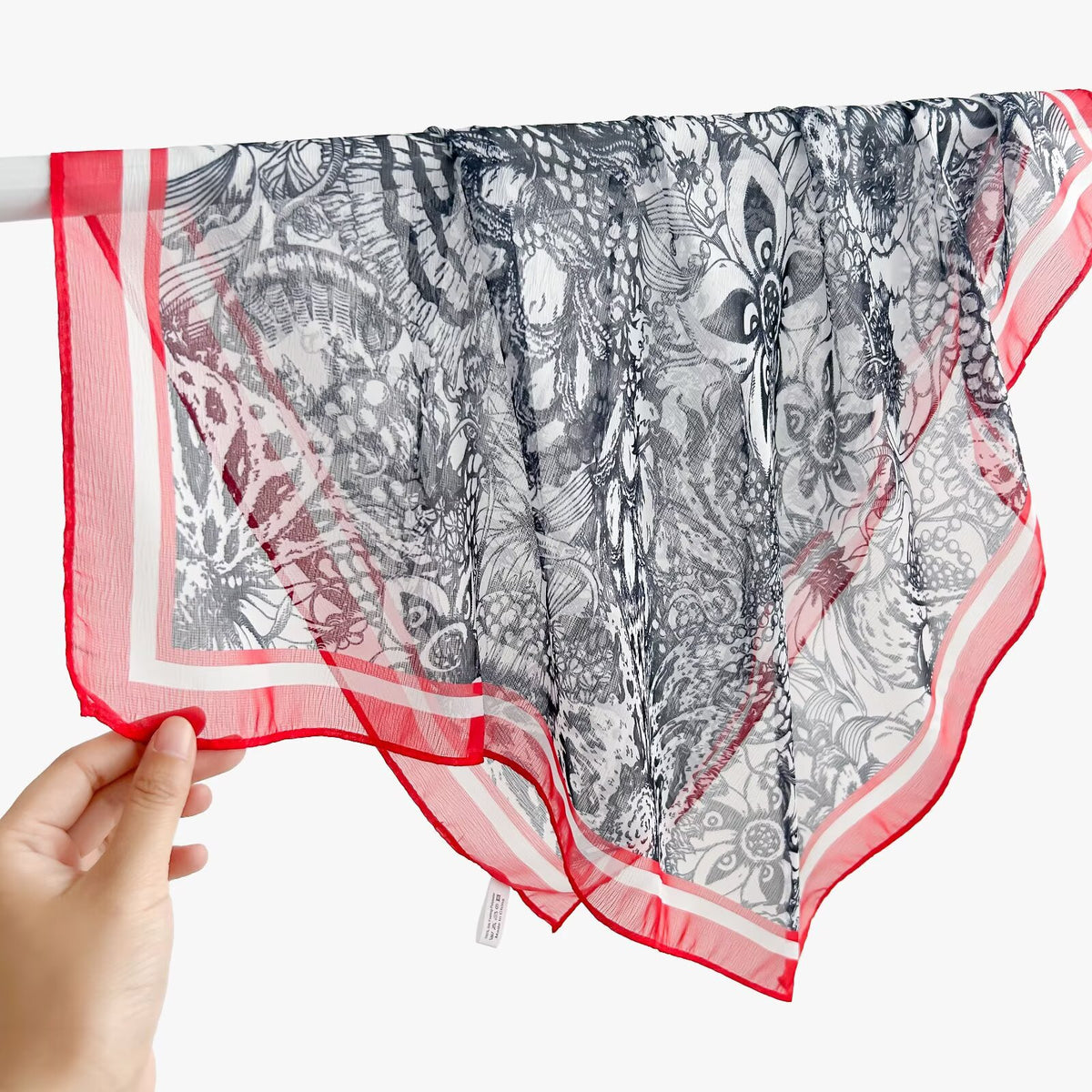 New Breathable Versatile Silk Chiffon Scarf For Women, Also Usable As A Shawl by Ricaloux