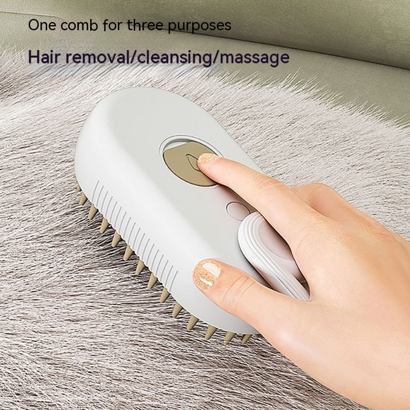 Cat Steam Brush Steamy Dog Brush 3 In 1 Electric Spray Cat Hair Brushes For Massage Pet Grooming Comb Hair Removal Combs Pet Products by Ricaloux