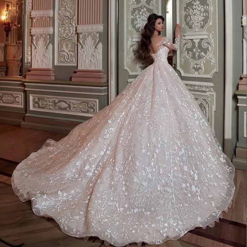Wedding Gown Bridal Lace Dresses - RICALOUX