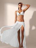Womens Casual Beach Dress With Elastic Waistband by Ricaloux