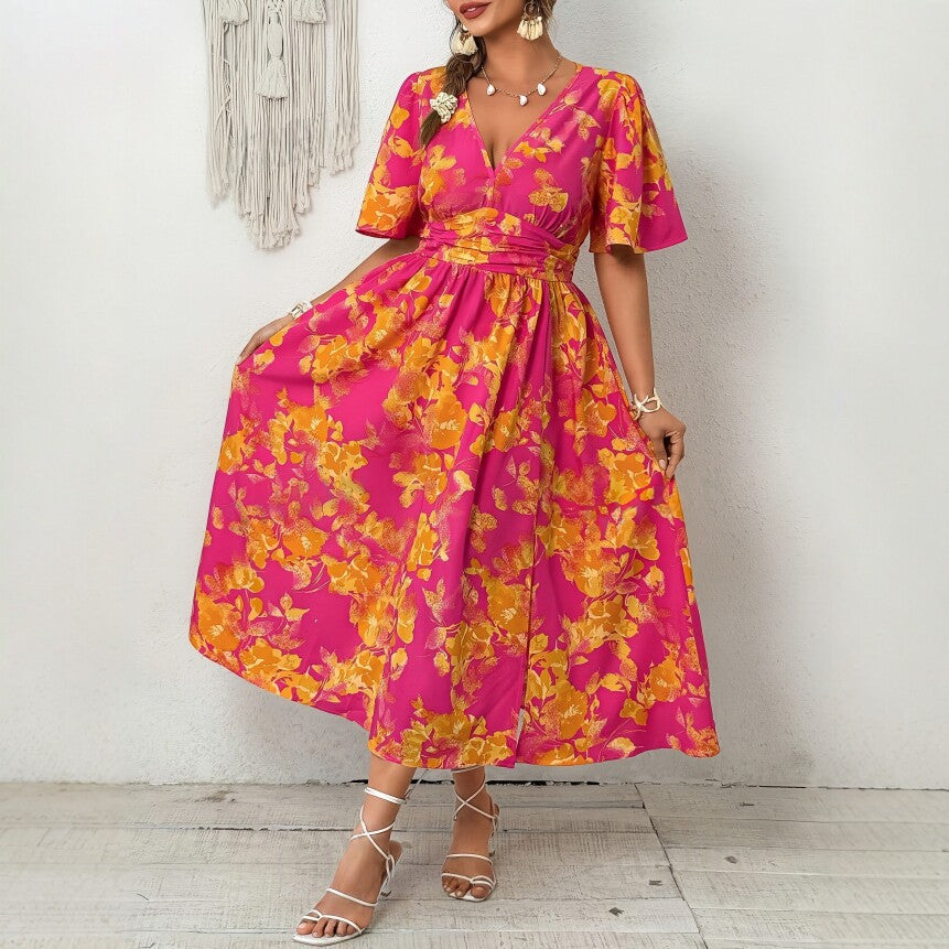 Summer European And American-style Midi Dress – Premium 0 | RICALOUX