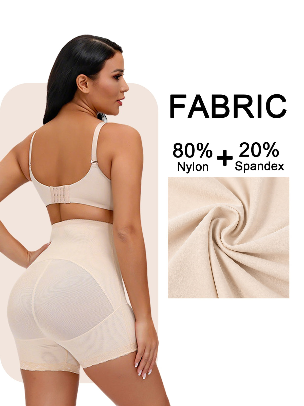 New High-Waist Postpartum Shaping Panties, Women's Lace Boyshort Shapewear With Buckle Closure, Tummy Control, Hip Lifting & Waist Slimming Base Layer Shorts – Premium 4 | RICALOUX