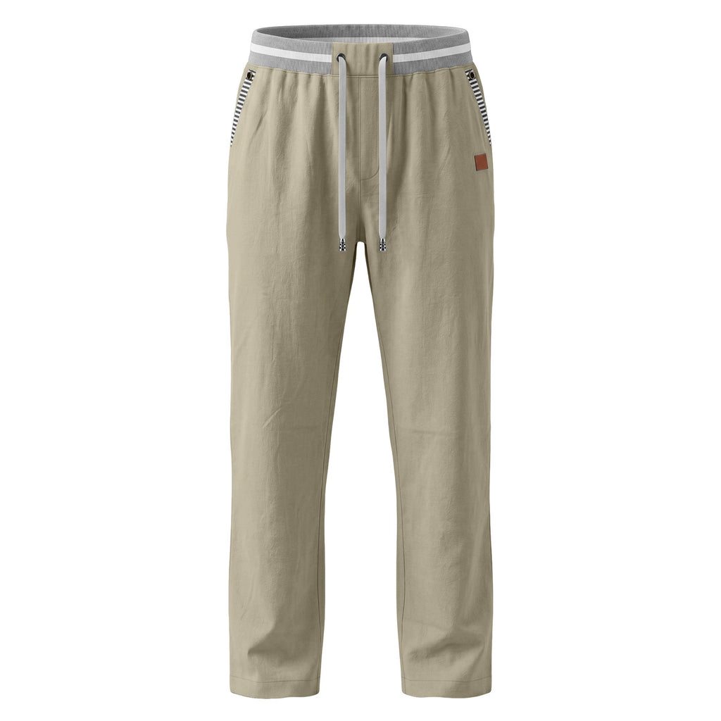 Mens Linen Straight-leg Casual Pants – Premium 0 | RICALOUX