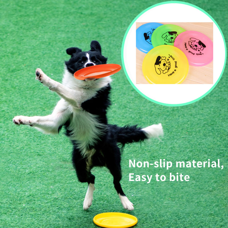 Silicone Flying Saucer Funny Pets Dog Cat Toy Dog Game Flying Discs Resistant Chew Puppy Training Interactive Pet Supplies by Ricaloux
