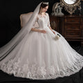 One-shoulder Dream Slim Sleeve Lace Bride - RICALOUX