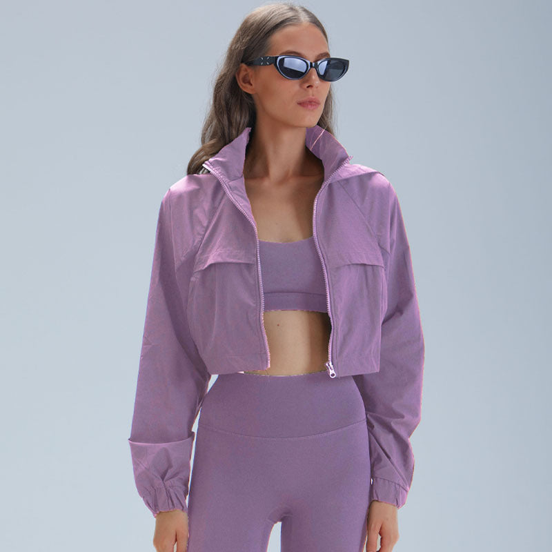 Womens Outdoor Running Slimming Fitness Jacket by Ricaloux
