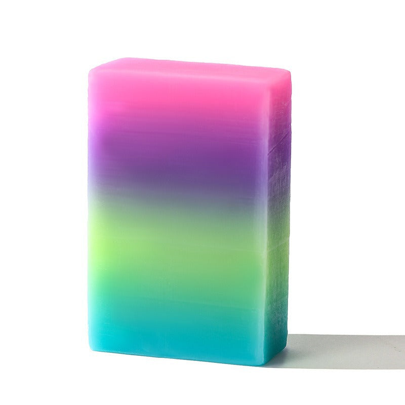 Rainbow Soap Handmade Essential Oil Soap Bath Soap Mild Fruit Soap by Ricaloux