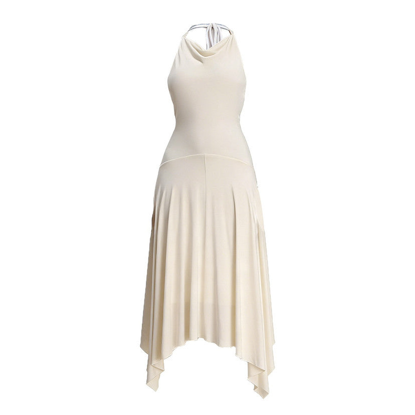 Womens Fashionable Casual Halterneck Sleeveless Dress – Premium 0 | RICALOUX