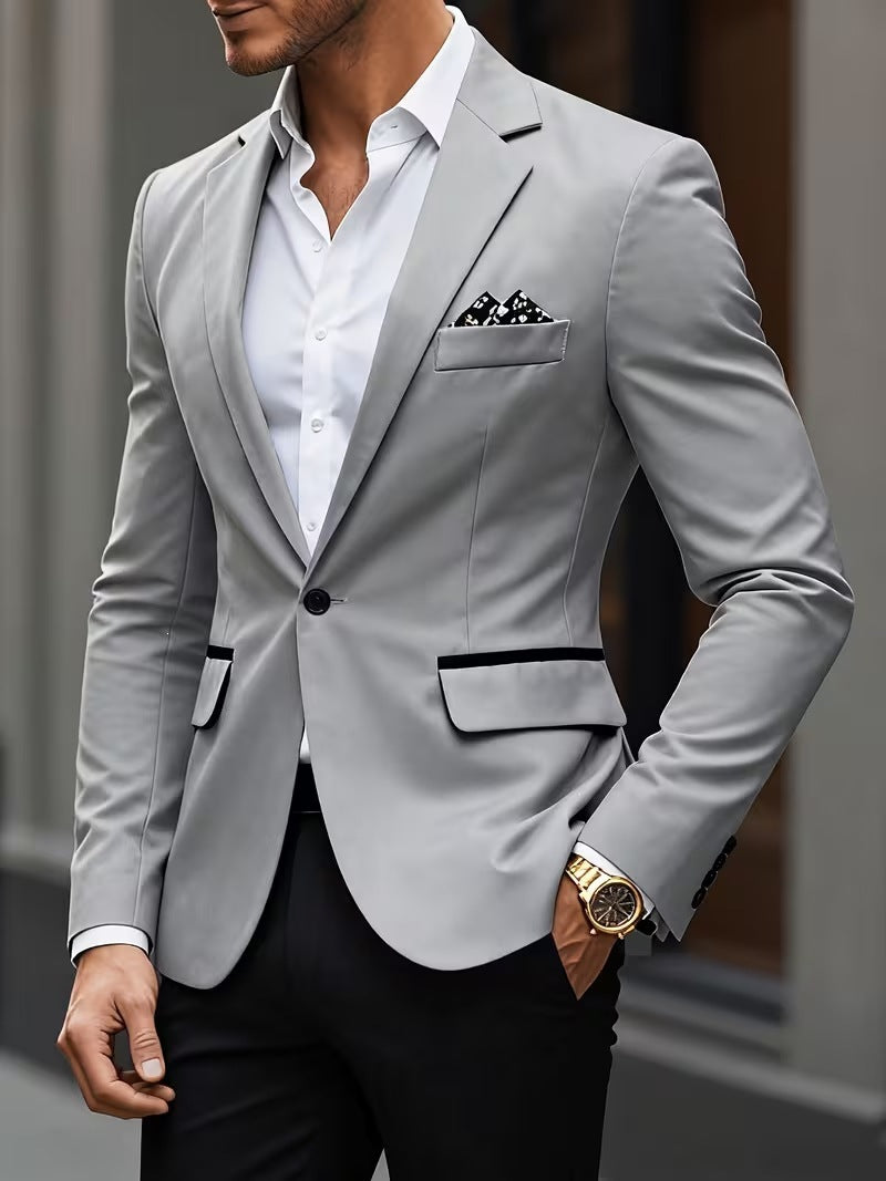 European-size Youth Business-Casual Color-Block Suit – Premium 0 | RICALOUX