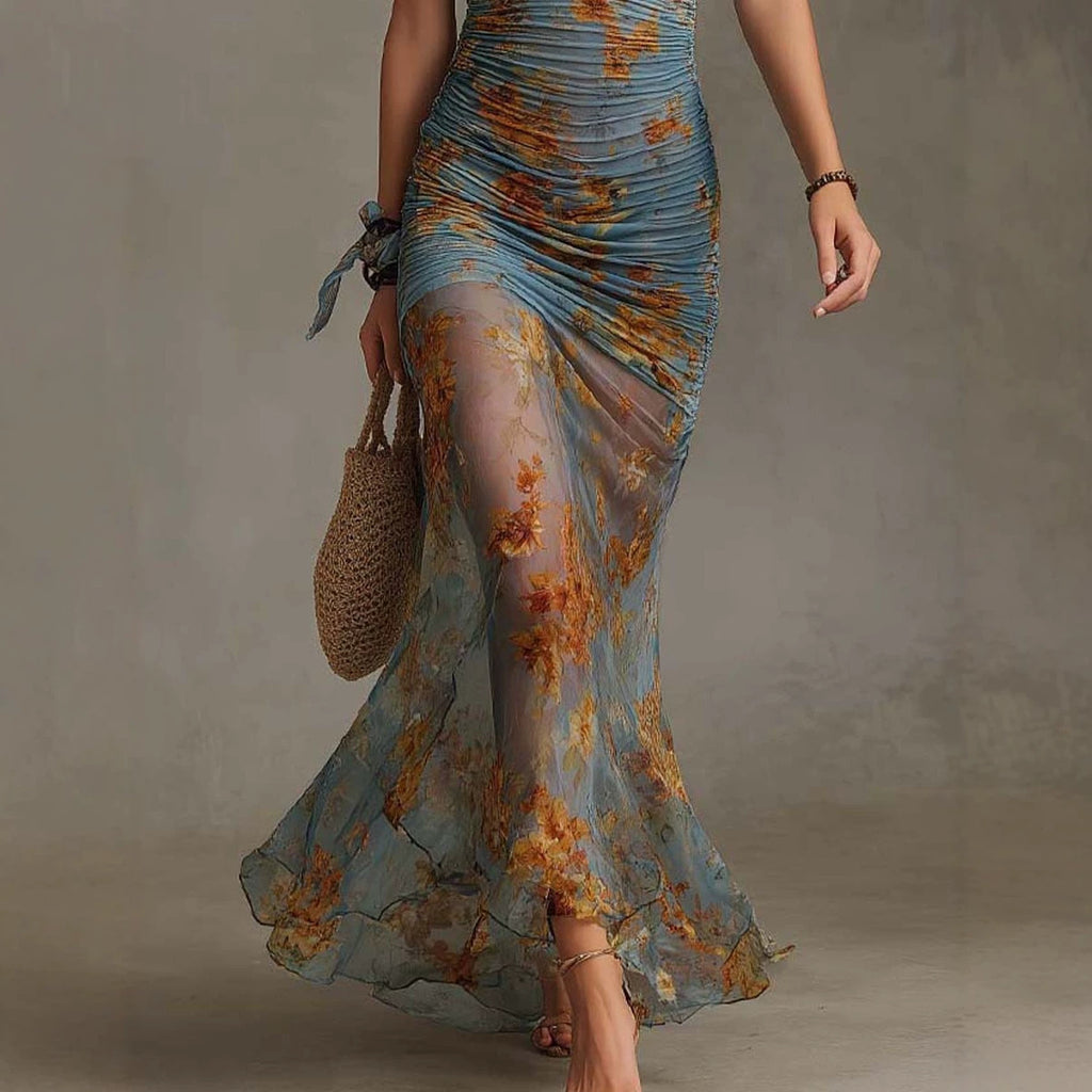 Resort-style Figure-hugging Sheath Dress – Premium 0 | RICALOUX
