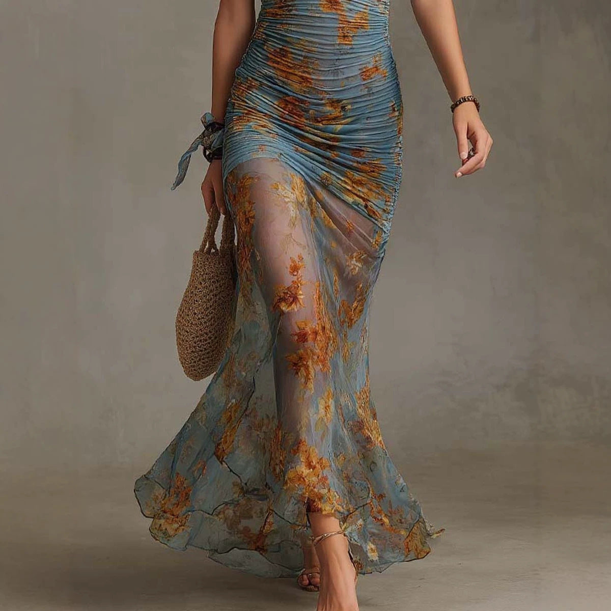 Resort-style Figure-hugging Sheath Dress – Premium 0 | RICALOUX
