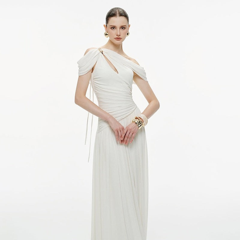 Womens French-style Off-shoulder Casual Dress by Ricaloux