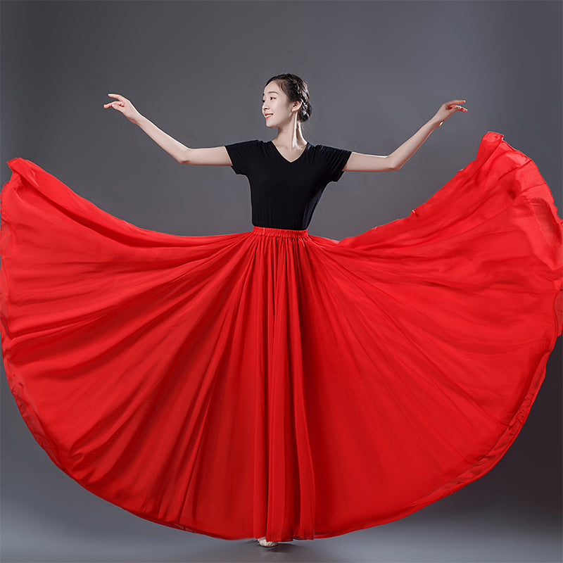 Flowing Long Dance Dress Performance Costume – Premium 0 | RICALOUX