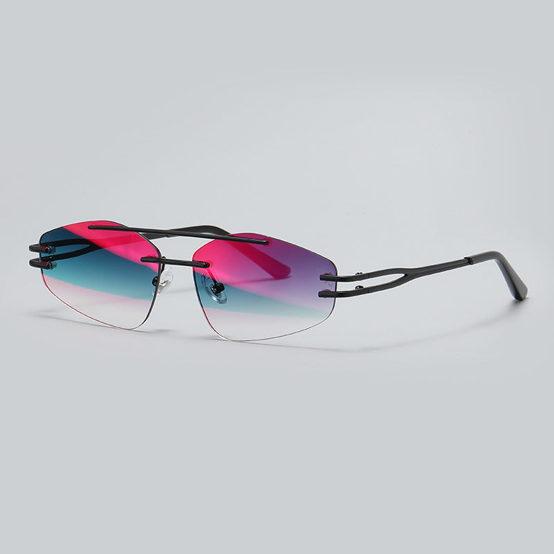 YSM8003 New Fashionable Polygonal Cut-Edge Frameless Sunglasses – Premium 0 | RICALOUX