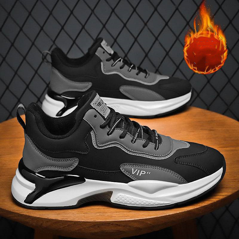 Fashion Black White Sneakers Casual Outdoor Lightweight Breathable Sports Shoes For Men by Ricaloux