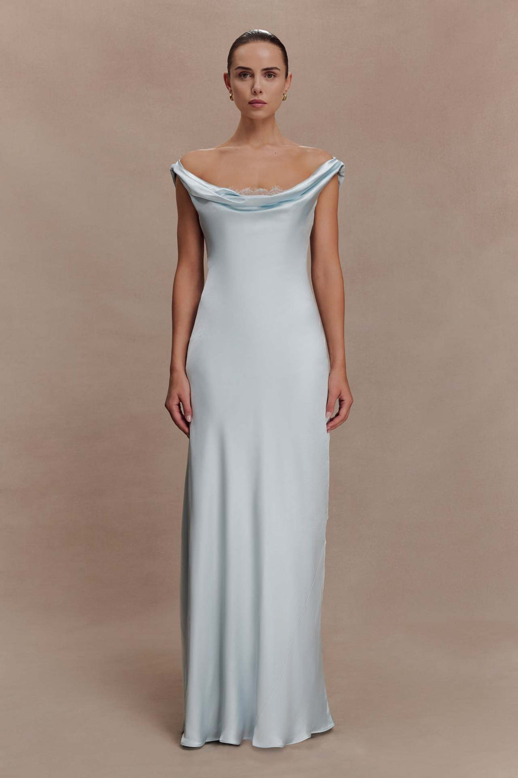 Elegant Lace Evening Dress With A Boat Neckline – Premium 0 | RICALOUX