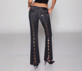 Womens Relaxed-fit Straight-leg Low-rise Bootcut Jeans by Ricaloux