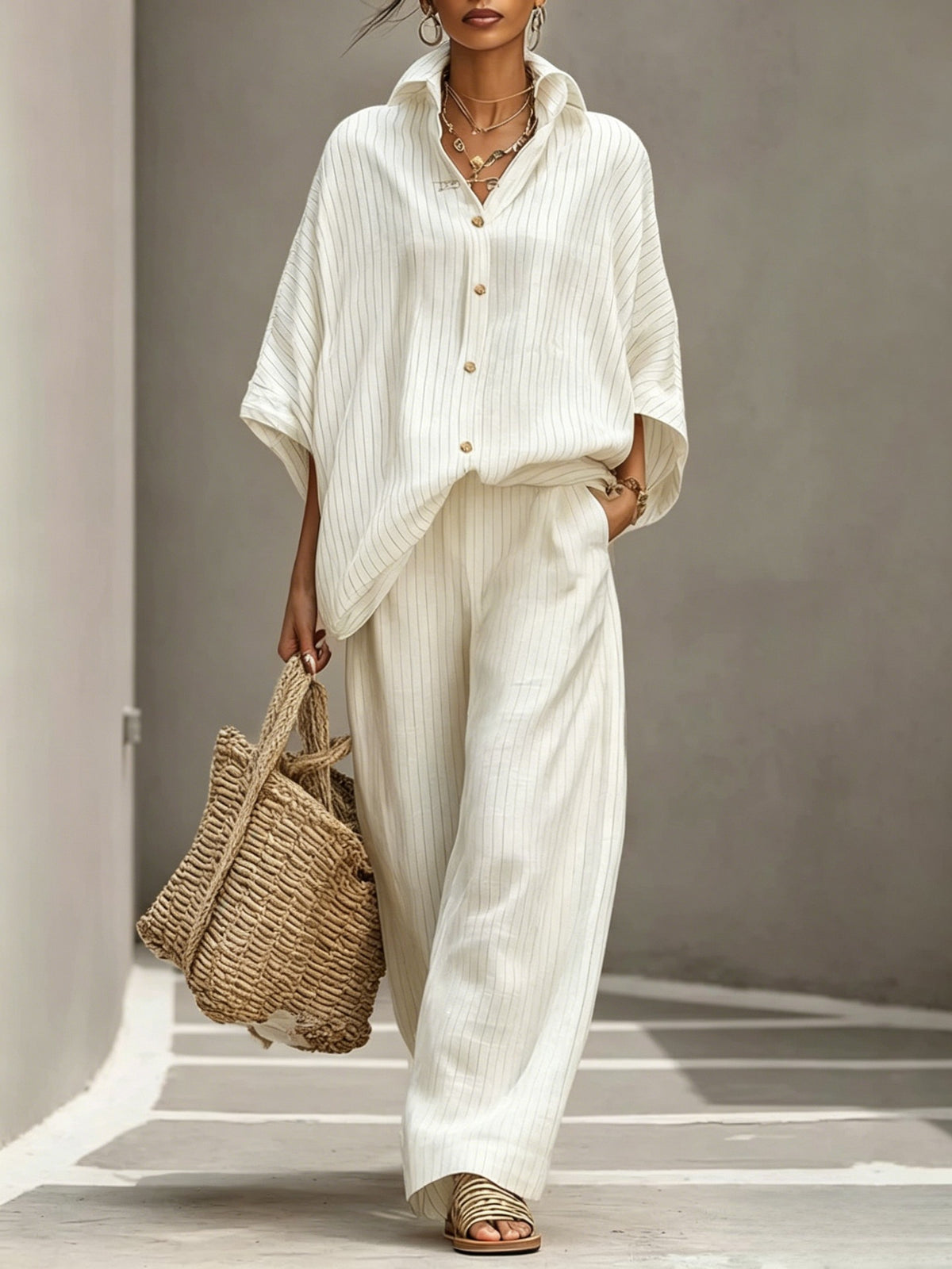 Womens Cardigan Set Casual And Elegant Womens Outfit by Ricaloux