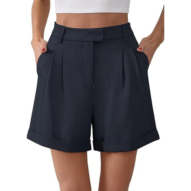 Womens Summer Elastic Business-Formal Shorts – Premium 0 | RICALOUX