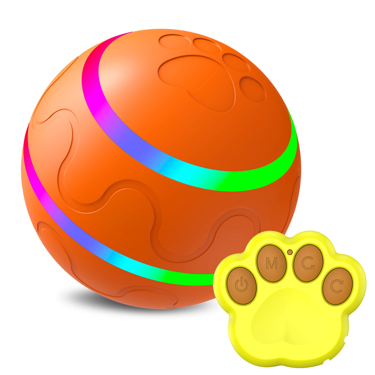 Pet New Cat Wicked Ball Toy Intelligent Ball USB Cat Toys Self Rotating Ball Automatic Rotation Ball by Ricaloux
