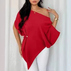Niche Relaxed-fit Figure-flattering Batwing-sleeve Top by Ricaloux