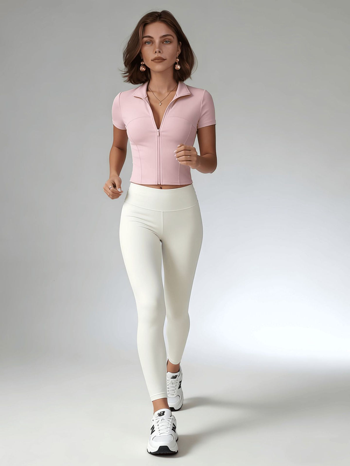 Womens Long-sleeve Zip-up Yoga Top – Premium 0 | RICALOUX