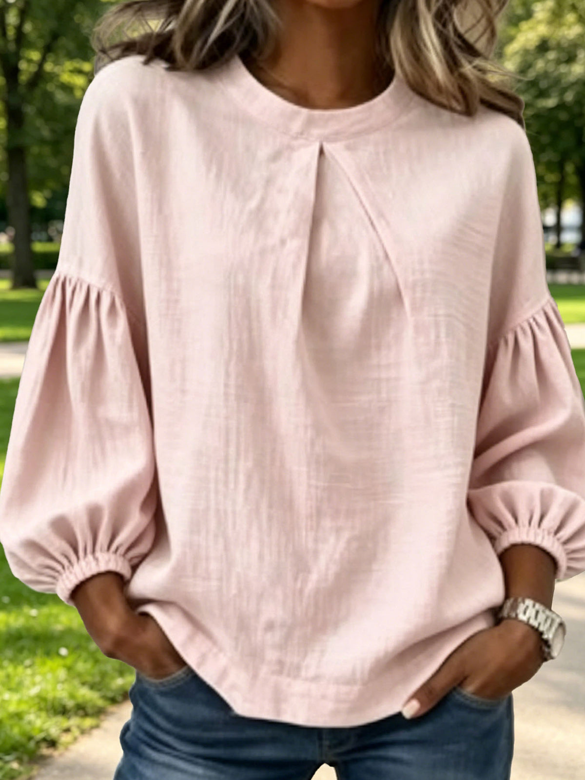 Long-sleeved European-style Round-neck Shirt For Men – Premium 0 | RICALOUX