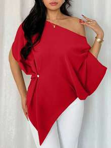 Niche Relaxed-fit Figure-flattering Batwing-sleeve Top by Ricaloux