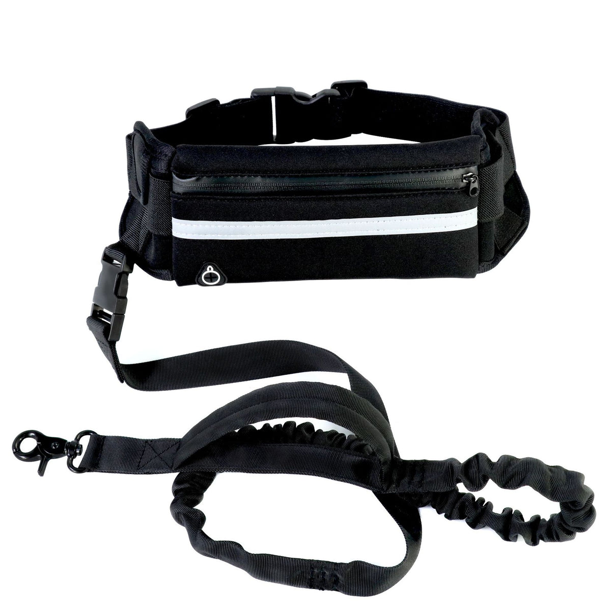 Hands Free Dog Leash Pet Walking And Training Belt With Shock Absorbing Bungee Leash For Up To 180lbs Large Dogs Phone Pocket And Water Bottle Holder by Ricaloux