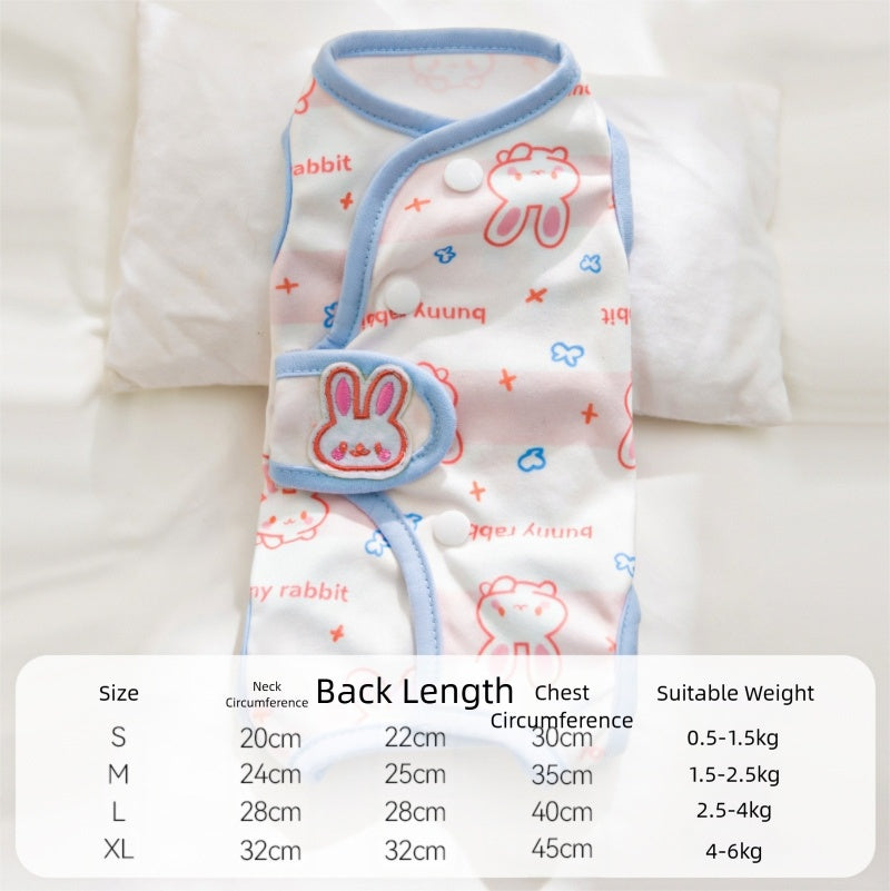 Cat Weaning Clothes Cute Sterilization Suit Protect Belly Clothing For Dogs Cats Anti-lick Recovery Clothing Pet Care Clothes by Ricaloux