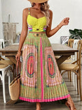 Romantic And Flowing Beach Vacation Dress Set – Premium 0 | RICALOUX