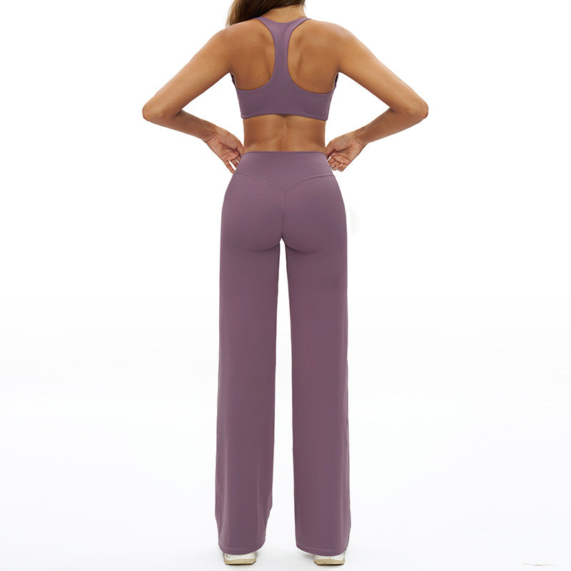 Tight-fitting Wide-leg Casual Sportswear Set by Ricaloux