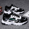 Black White Lace-up Sneakers Men Outdoor Breathable Csual Mesh Shoes Lightweight Running Sports Shoes – Premium 4 | RICALOUX
