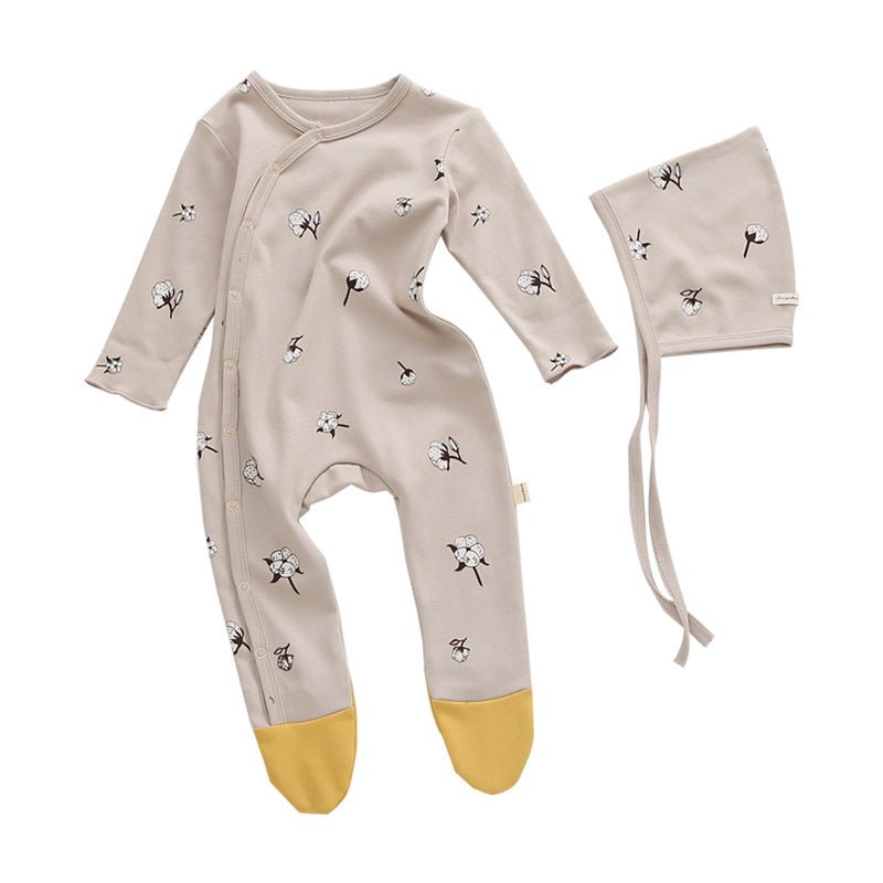 Cotton Printed Romper For Babies - RICALOUX