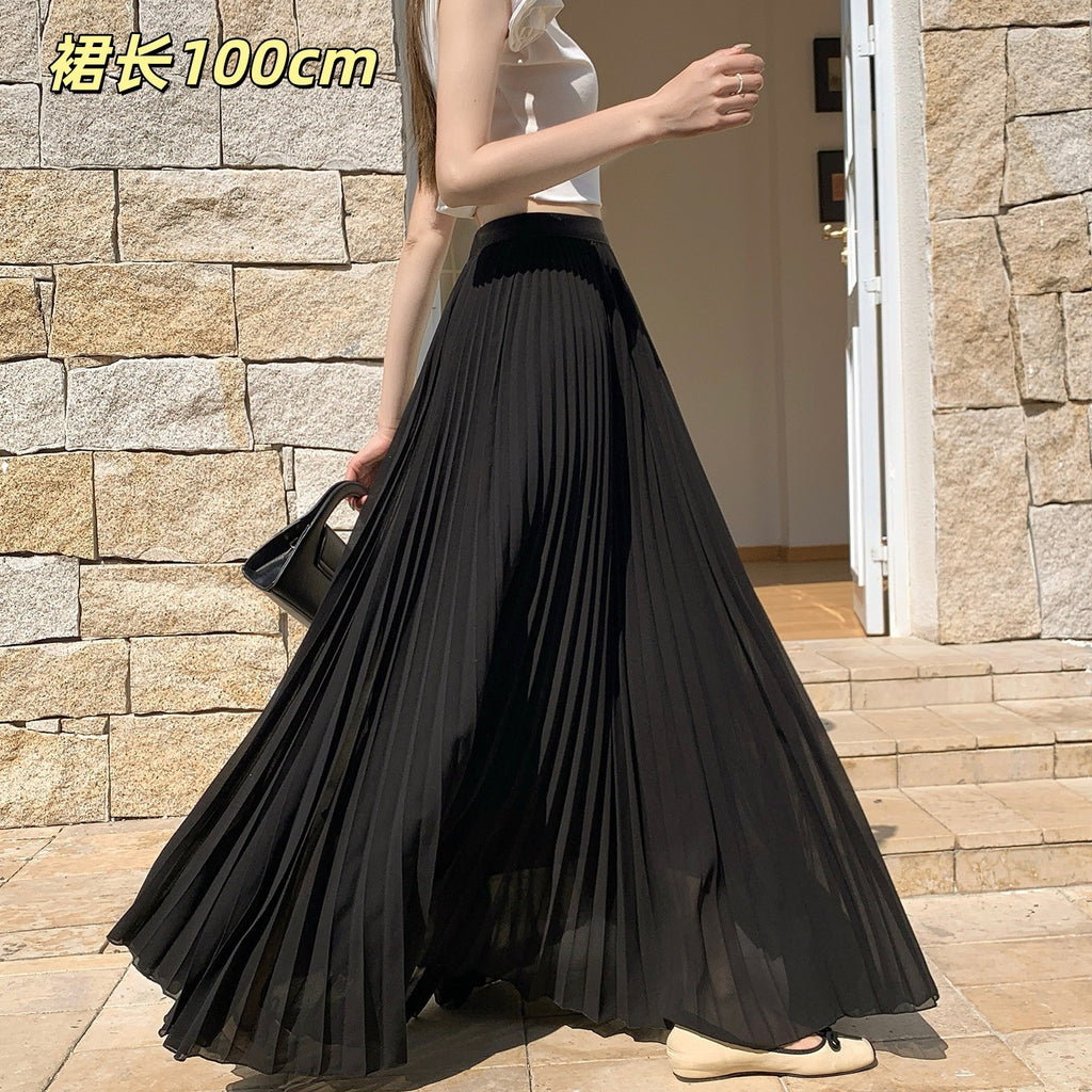SpringSummer New Arrival Pleated Chiffon Skirt For Women by Ricaloux