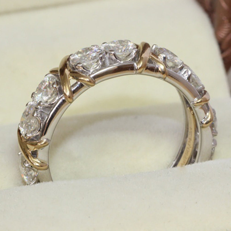 Cross Jewelry Zircon Ring For Women by Ricaloux
