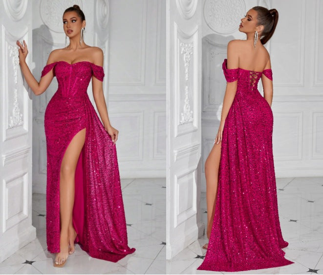 Best-selling Beaded Strapless Sexy Dress For Women – Premium 0 | RICALOUX