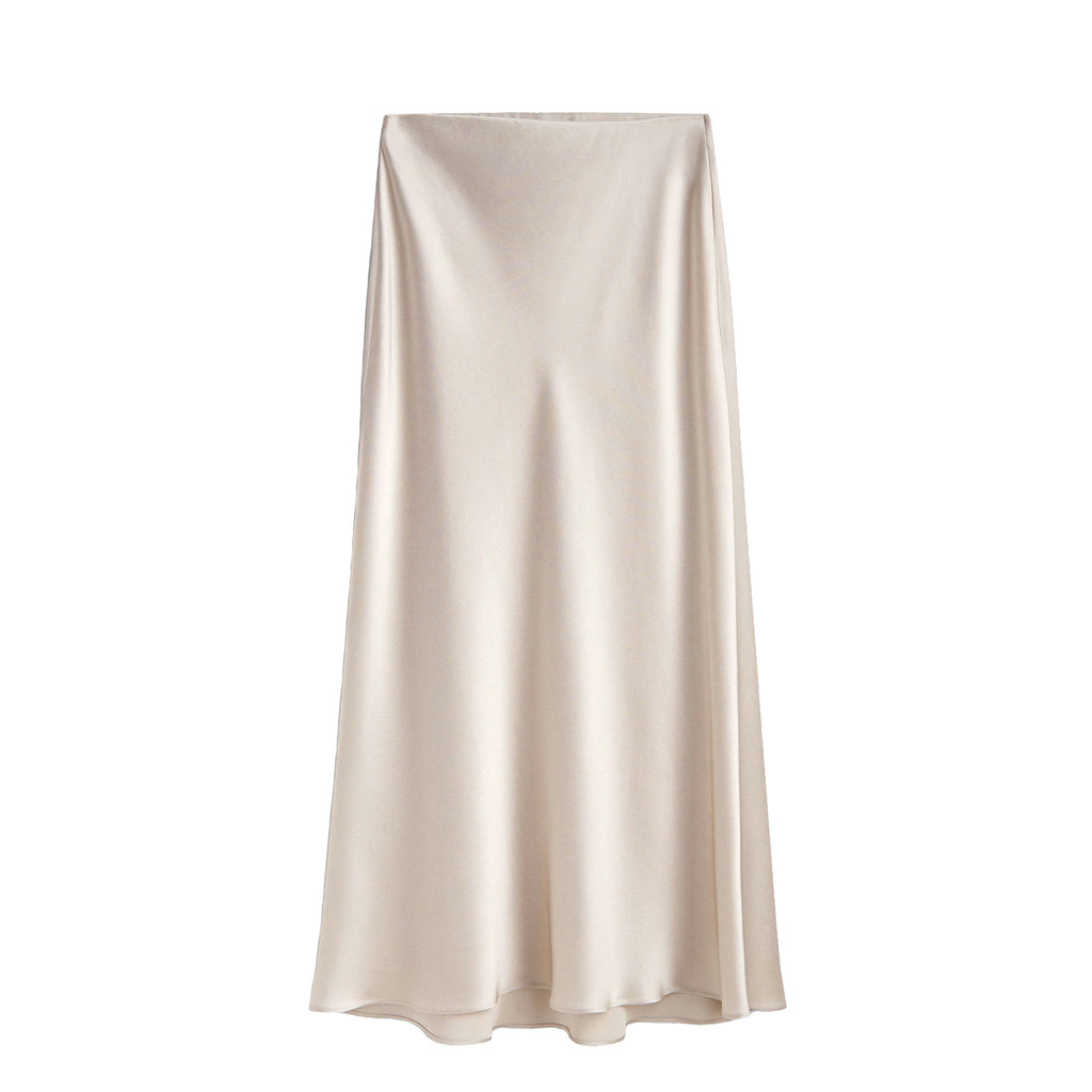 Women's Satin High-waisted Elastic Split Skirt – Premium 0 | RICALOUX