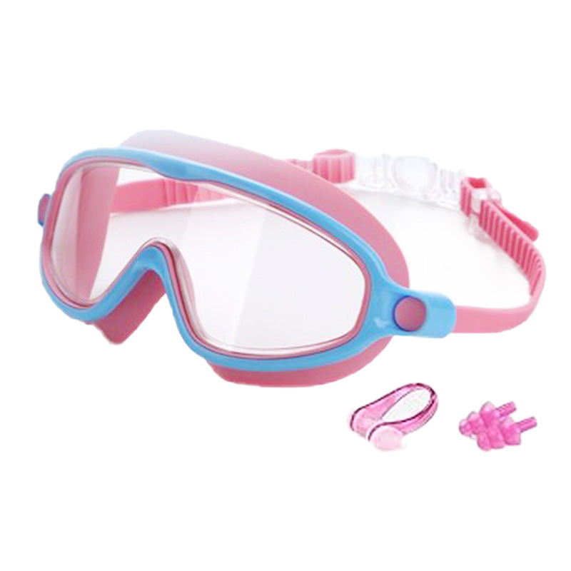 Kids Large-Frame Swimming Goggles With Nose Cover High-Definition Waterproof – Premium 0 | RICALOUX