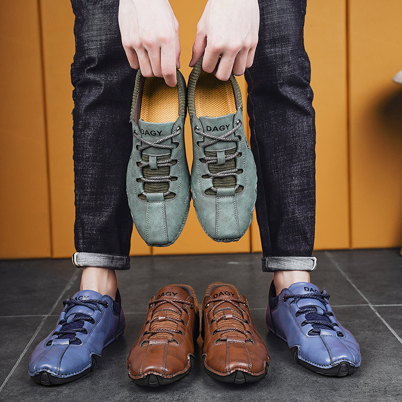 High Quality Men Sneakers Fashion Lace-up Flats Shoes by Ricaloux