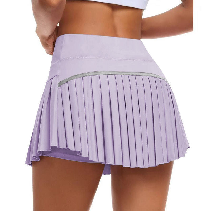 Fashionable Pleated High-waisted Skirt With Anti-exposure Design – Premium 0 | RICALOUX
