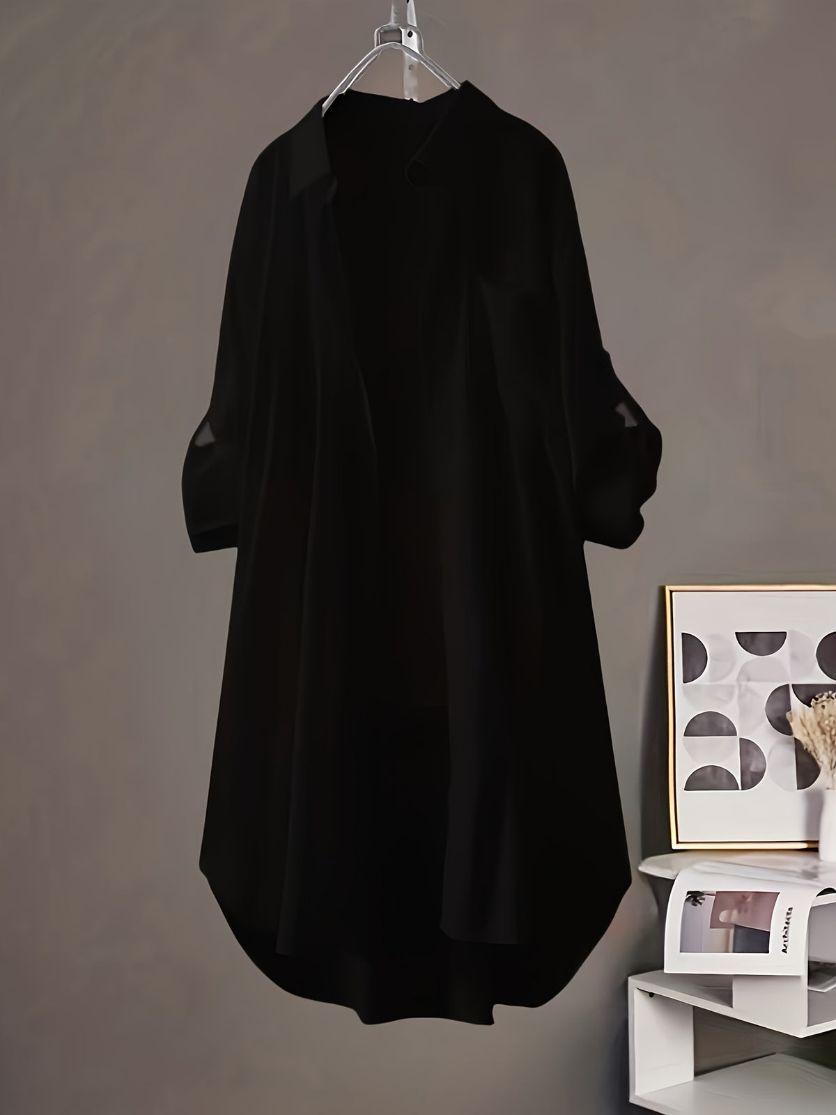 Loose-fit, Long-length, Long-sleeve Womens Blouse In European And American Style – Premium 0 | RICALOUX
