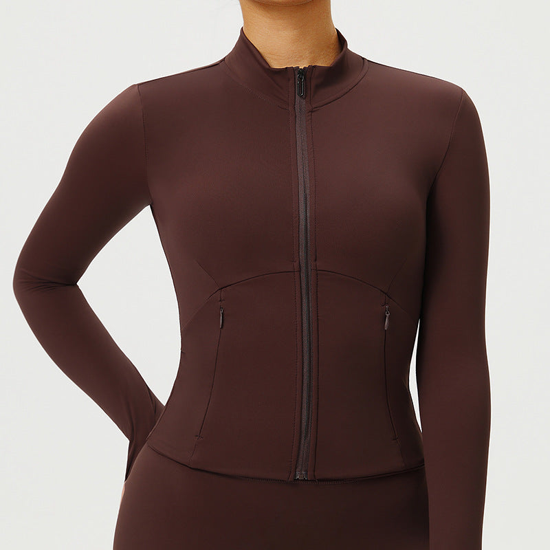 Womens Yoga Outerwear Sun-protection Jacket Slim-fit And Quick-drying – Premium 0 | RICALOUX