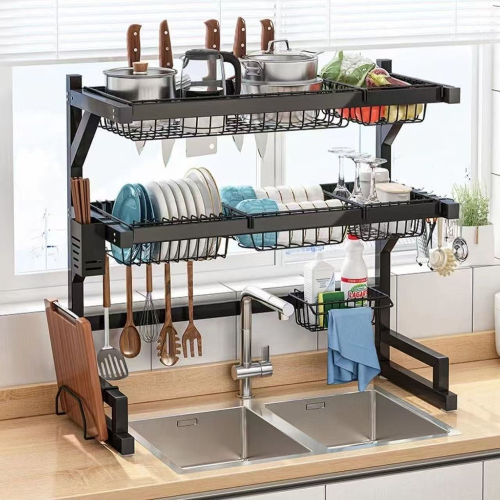 Multi-functional Home Kitchen Storage Rack Dish And Chopstick Draining Rack - RICALOUX