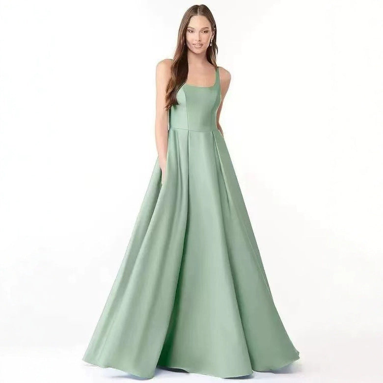 Evening Gown With Straps For Western Banquets by Ricaloux