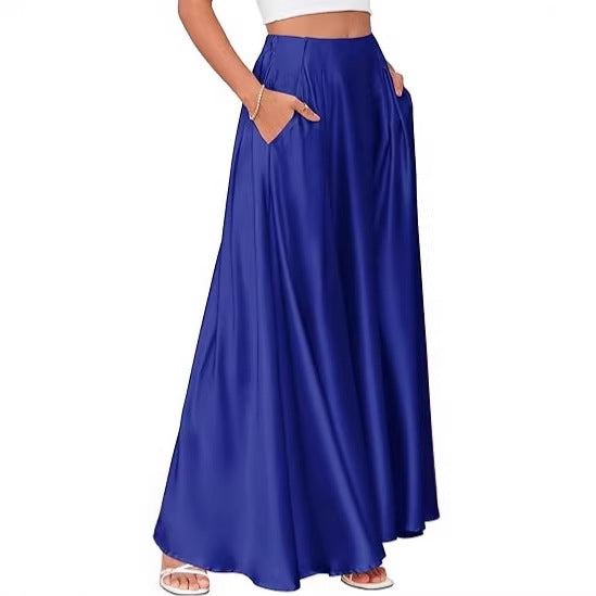 New Elegant Solid-color Pocket Dress For Women – Premium 0 | RICALOUX