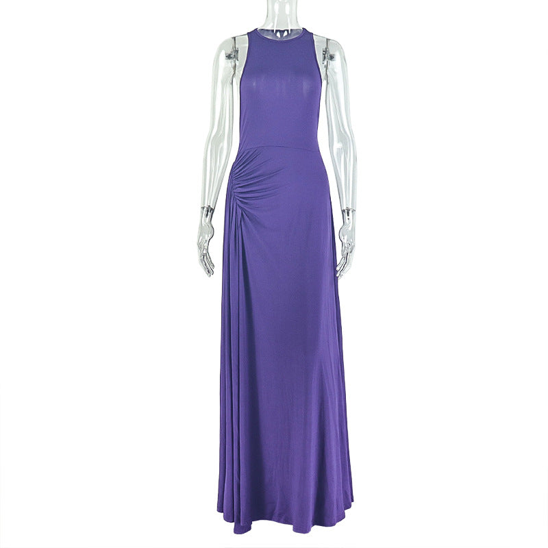 Womens Wrap Dress With A Fitted Waist And Pleated Design – Premium 0 | RICALOUX